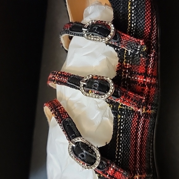 JCrew Tartan 3 Strap Mary Janes - Picture 2 of 6